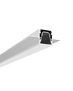 Recessed 2M LED Profile With PC Cover For 12.5mm Plasterboard