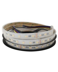 DC 12V 24V RGB CCT LED Strip 60LEDs/M 5050 SMD 5 in 1 Chip Stripe Light 5M