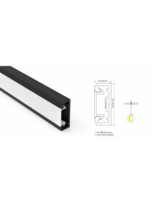 Circular LED Profile With Outer Glow Design