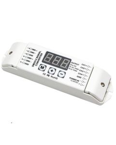 Bincolor BC-834-010V PWM5V/10V 4CH 3-Digital-Display DMX512 Control Led Controller