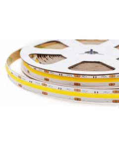 DC 12V 24V COB LED Strip 8MM Tape Light Dimmable Linear 16.4ft/5M 320leds/M CRI90 Lighting