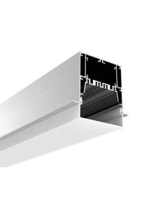 Recessed LED Strip Light Aluminium Profile With 20mm Dropped Lens