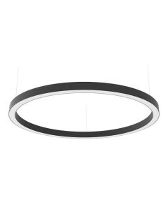 Round Black Aluminium LED Profile With Up Down Light Design