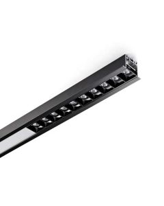 Black Trim Recessed LED Channel Track With Flange For Linear Lighting