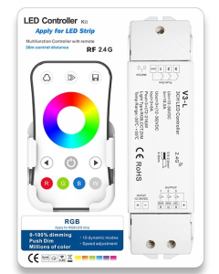 V3-L + R8-1 Led Controller Skydance Lighting Control System 6A RGB LED Controller Kit